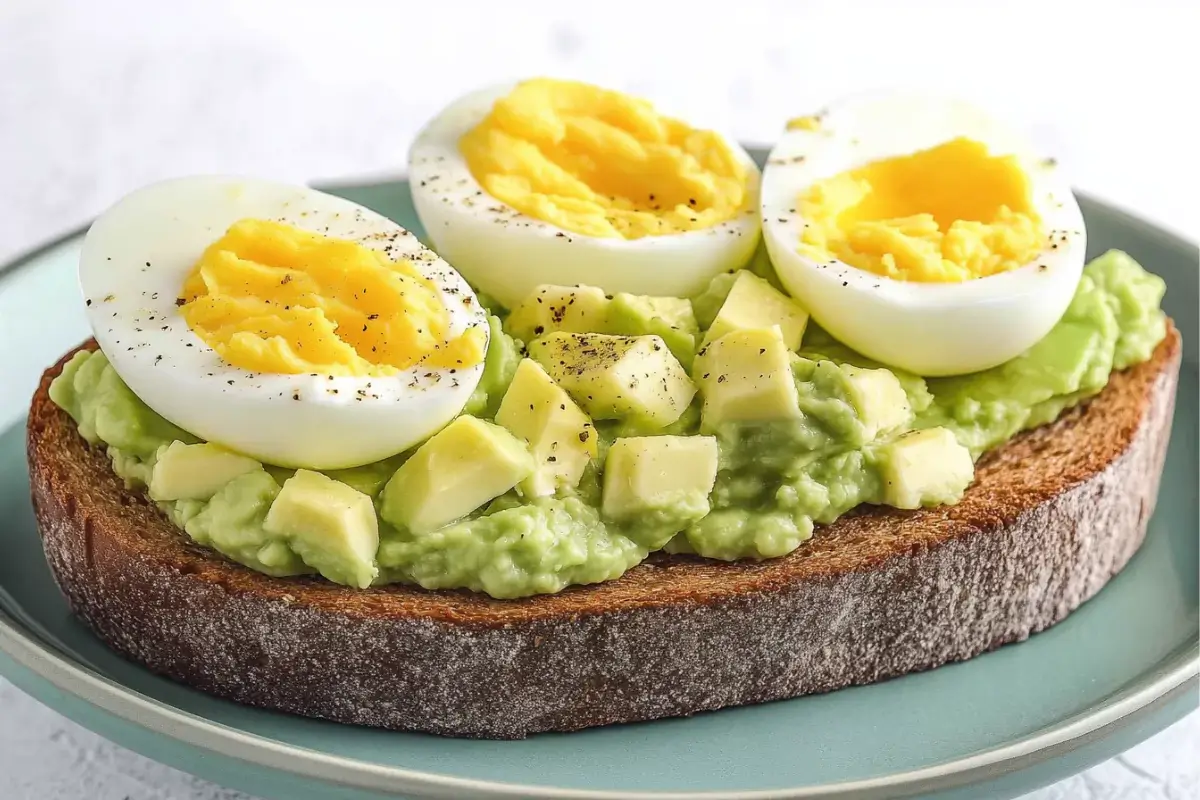 Avocado Toast with Boiled Eggs