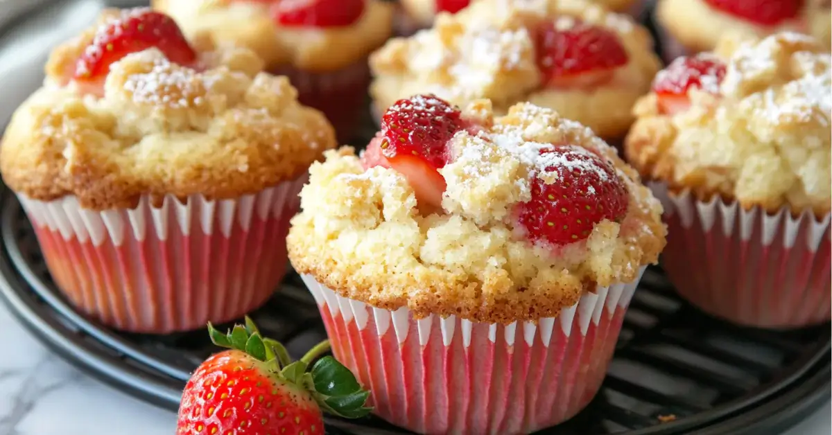 Strawberry Shortcake Muffins