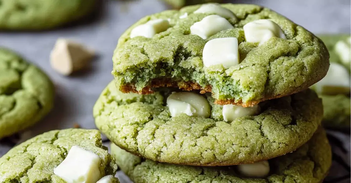 Matcha White Chocolate Cookies