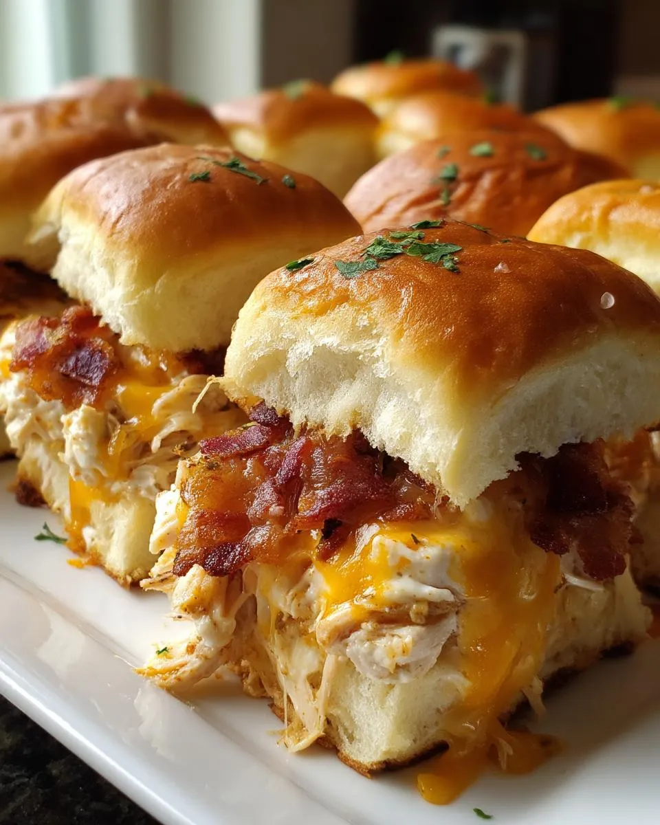 CHICKEN BACON RANCH SLIDERS - detail 1