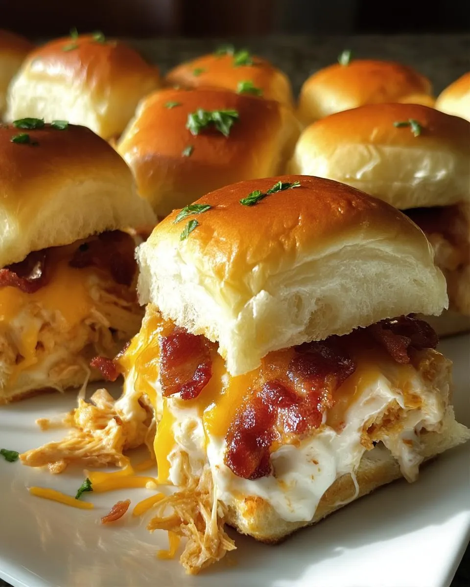 CHICKEN BACON RANCH SLIDERS - detail 3
