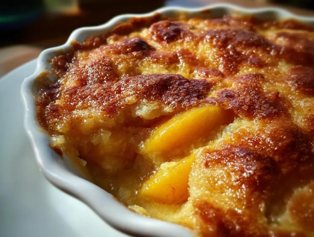 LAZY MAN'S PIE PEACH COBBLER