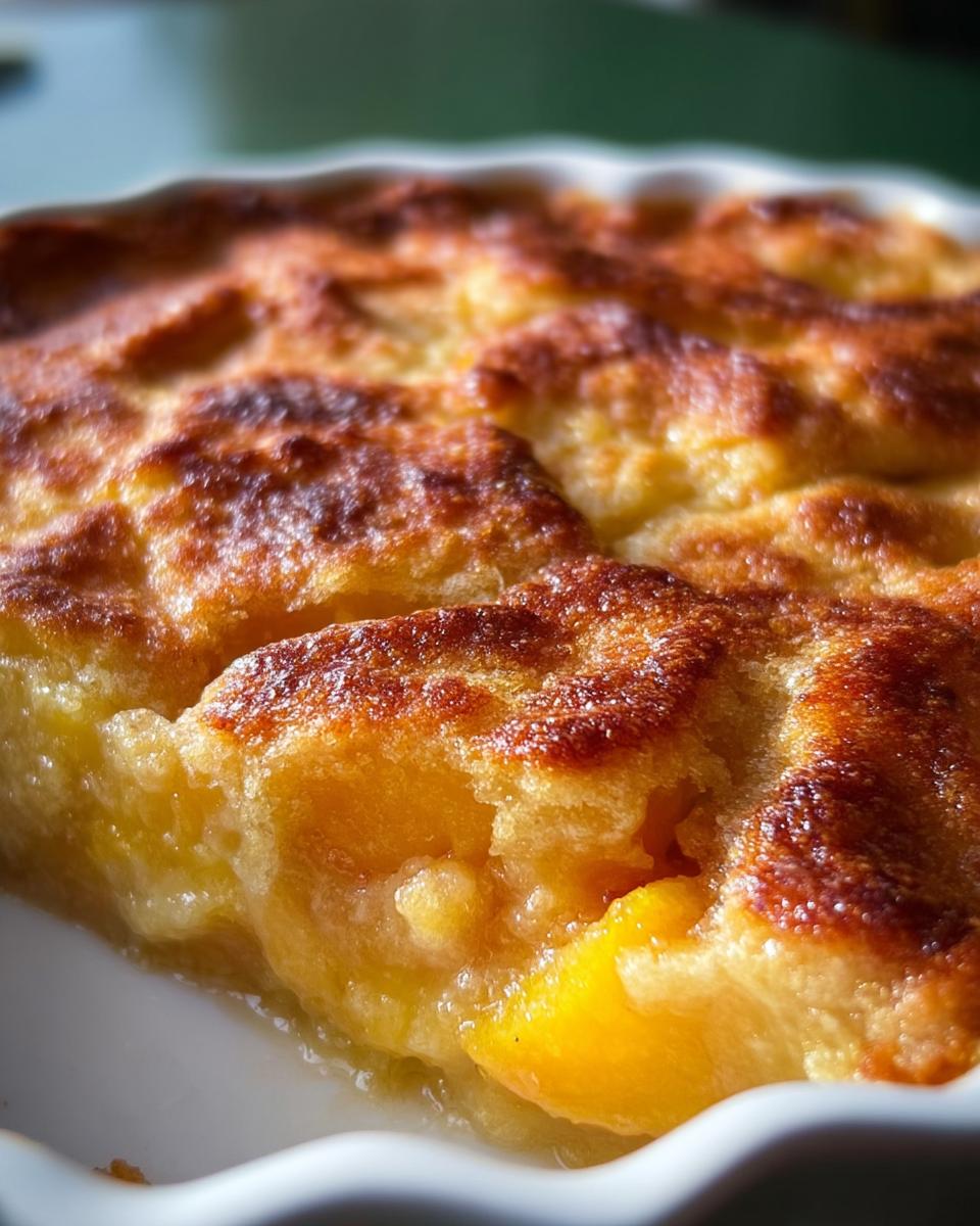 LAZY MAN'S PIE PEACH COBBLER - detail 2
