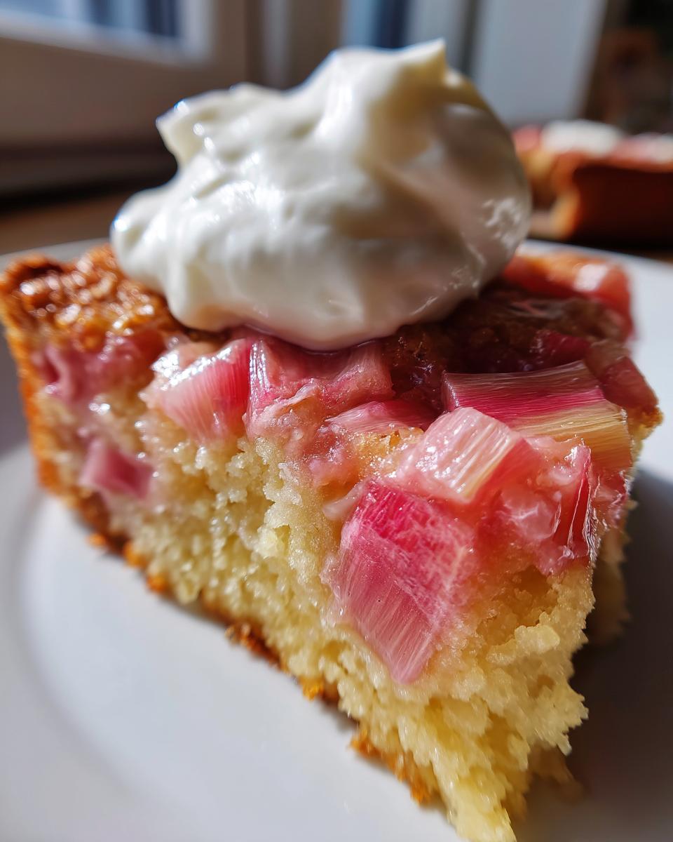 Norwegian Rhubarb Cake - detail 2