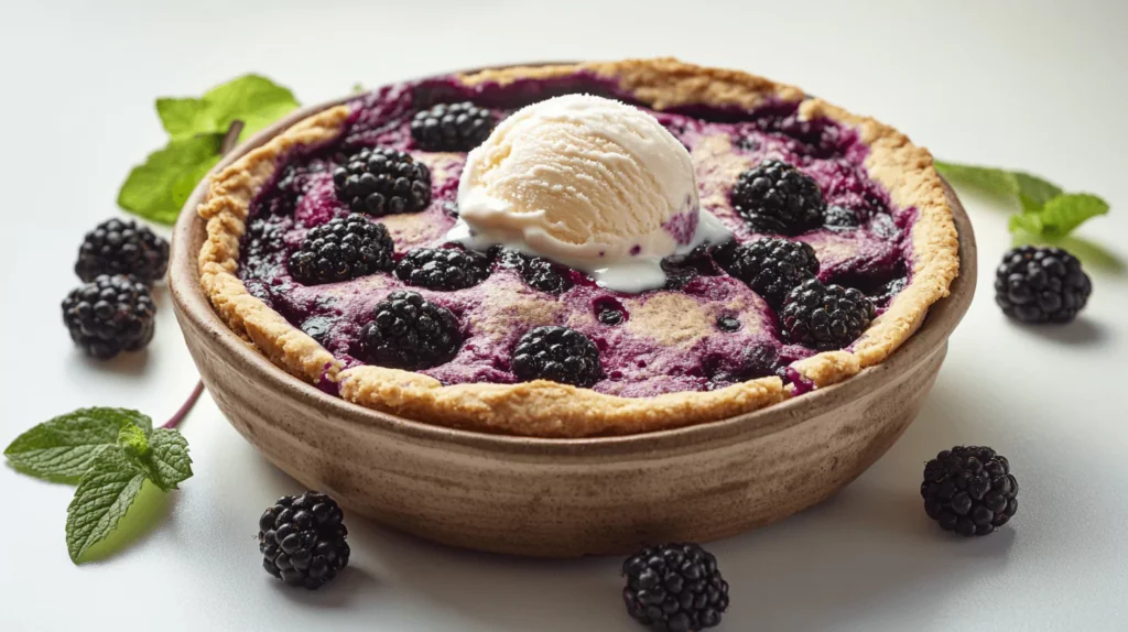Easy Warm & Sweet Blackberry Cobbler Recipe | Comfort Dessert