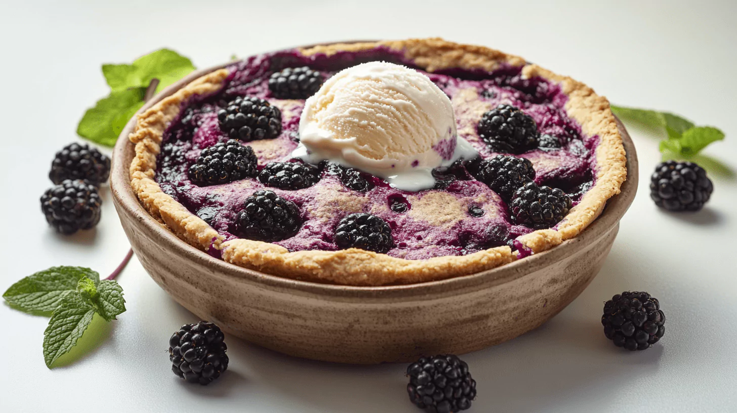 Easy Warm & Sweet Blackberry Cobbler Recipe | Comfort Dessert