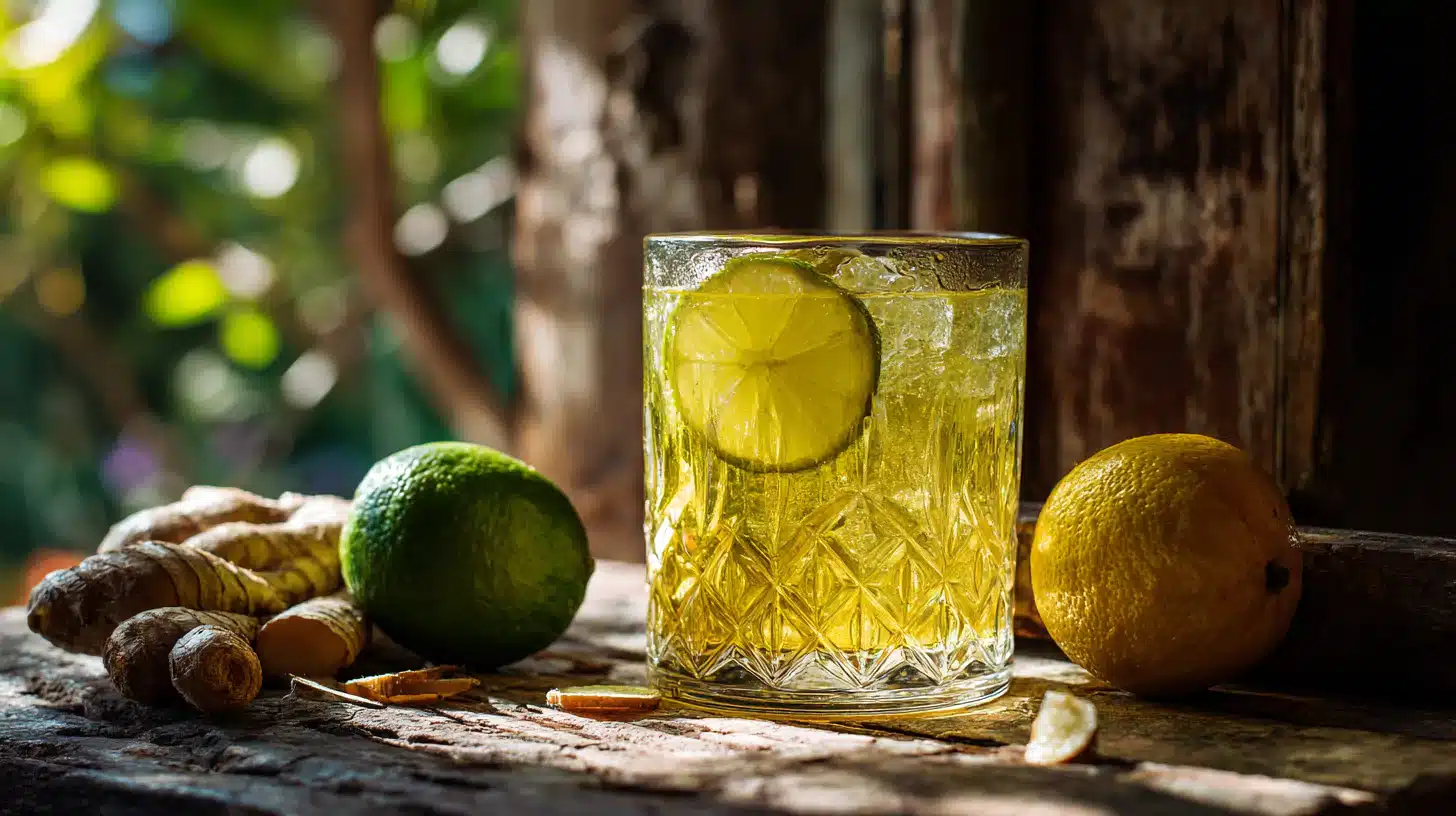 Brazilian Mounjaro drink with ingredients