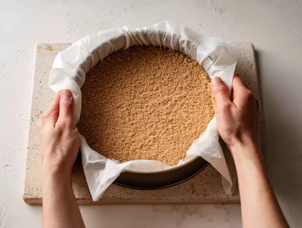 Graham cracker crust for cheesecake
