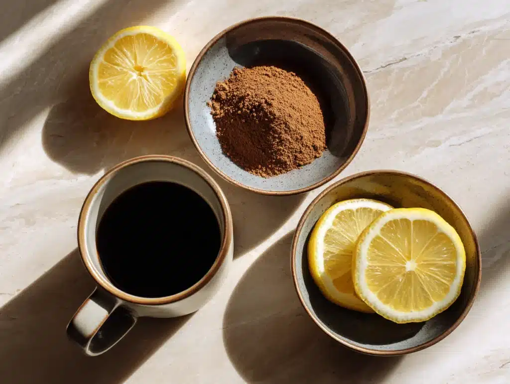 Coffee loophole ingredients – cinnamon, lemon, MCT oil