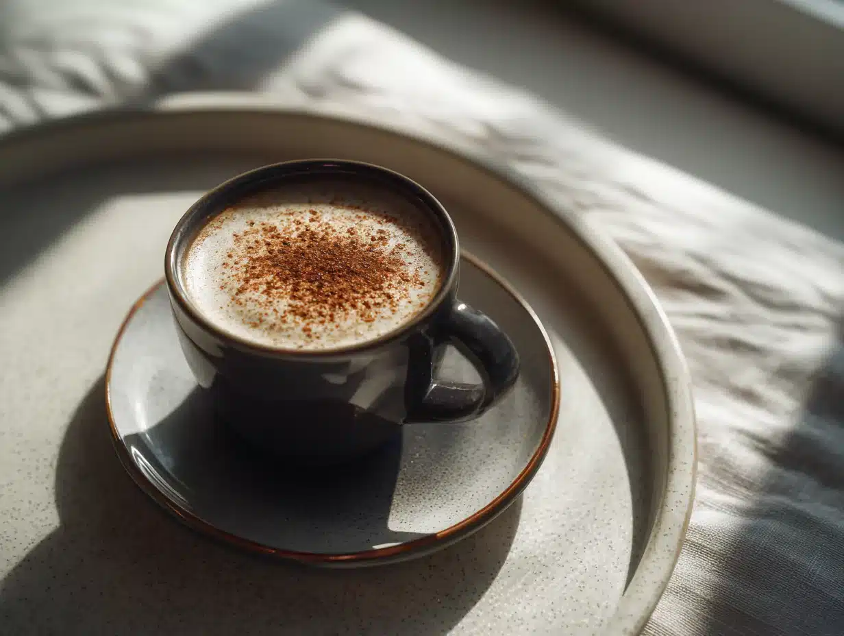 Coffee loophole recipe with cinnamon, lemon, and MCT oil