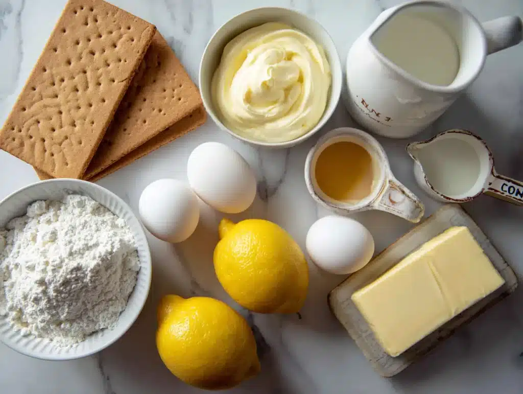 Ingredients lazy day lemon cream pie bars recipe