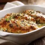 Melt in your mouth chicken baked in creamy parmesan crust