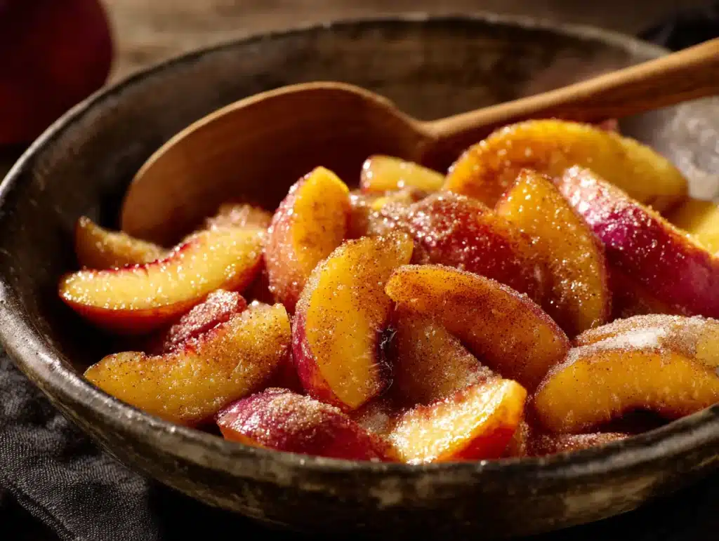 Peaches for cobbler topping
