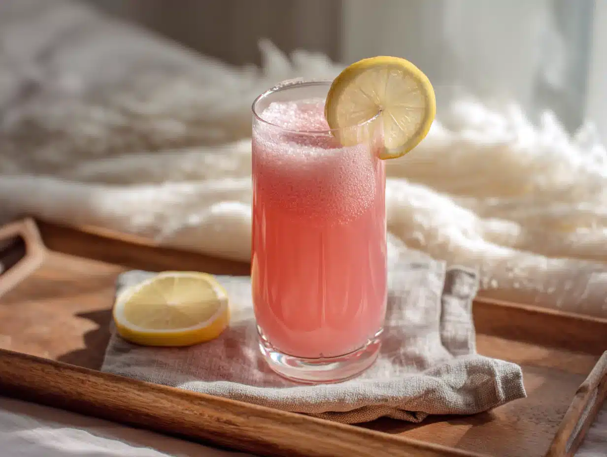 serving pink salt weight loss juice