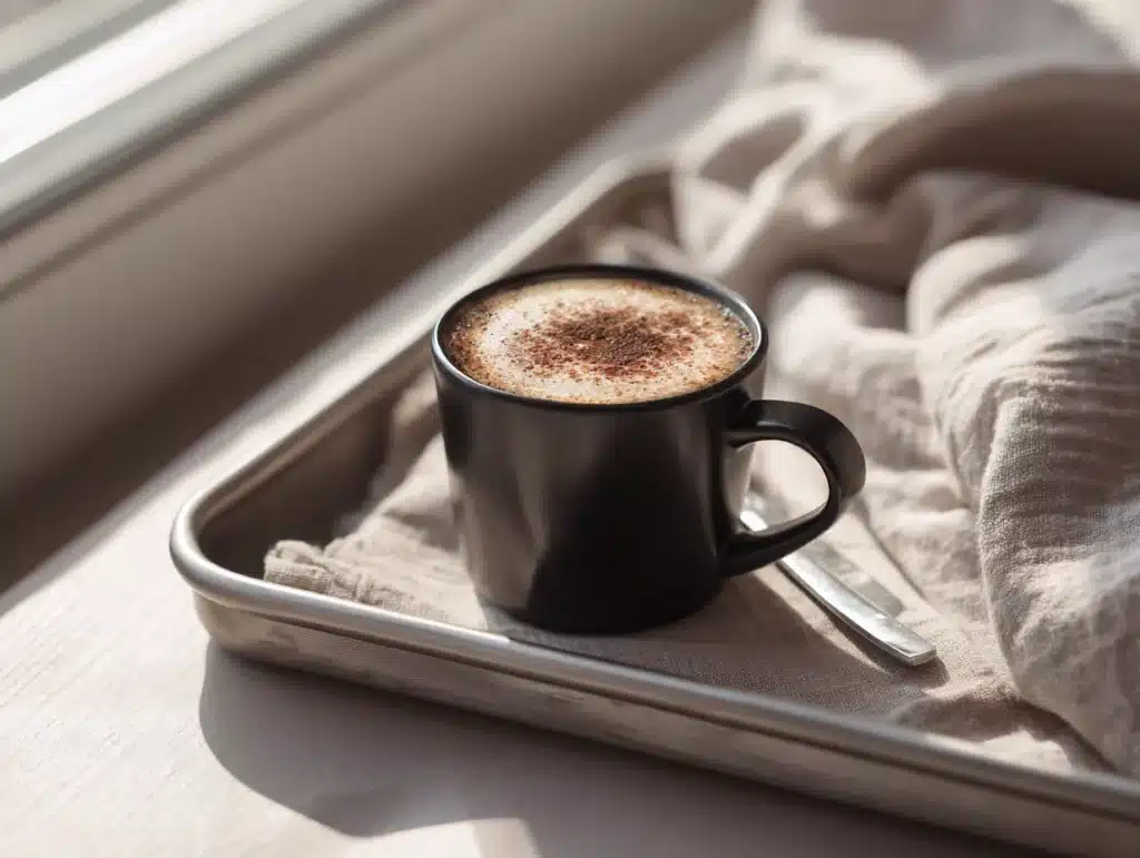 Served coffee loophole recipe in ceramic mug