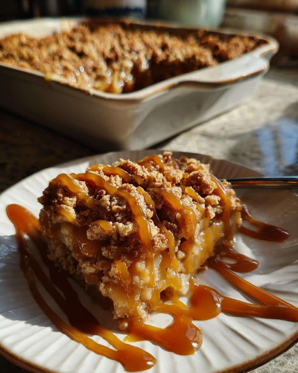 Caramel Apple Cobbler with Cinnamon Crumble - detail 2