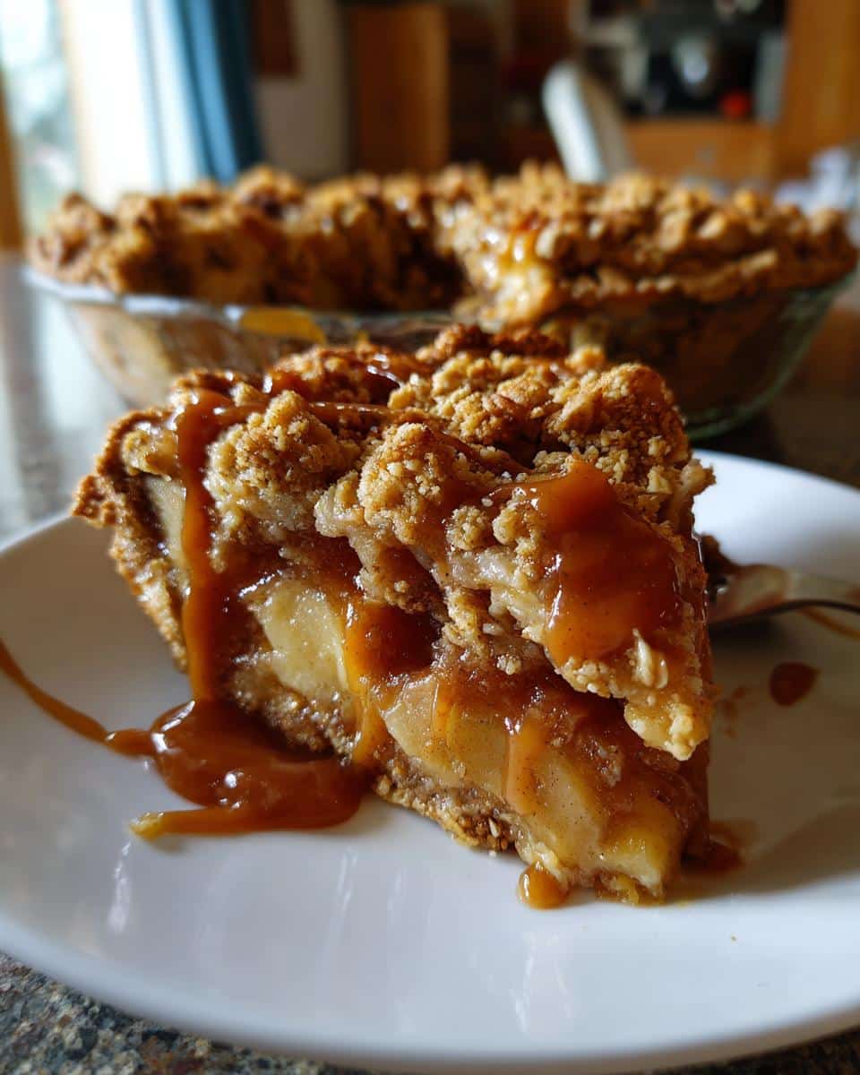 Caramel Apple Cobbler with Cinnamon Crumble - detail 3