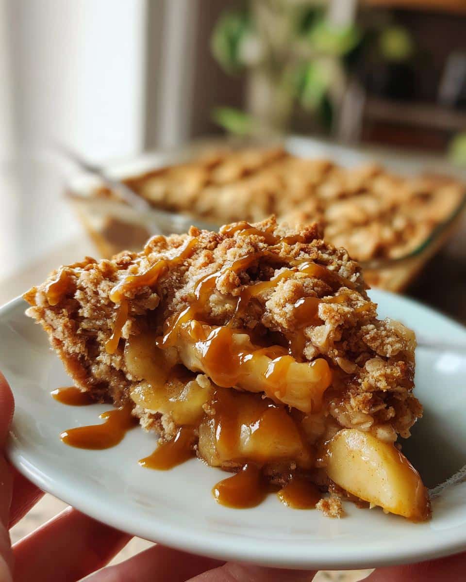 Caramel Apple Cobbler with Cinnamon Crumble - detail 4