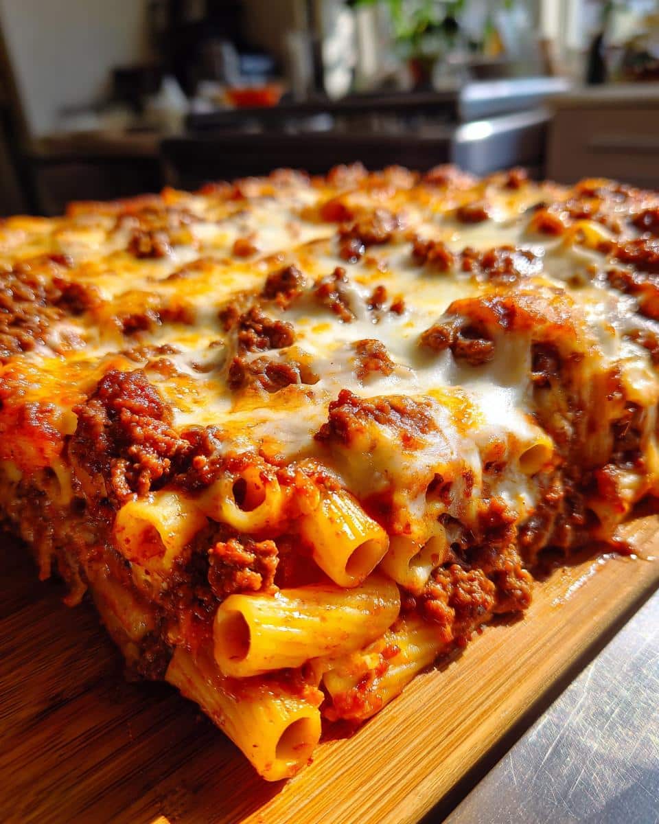 Cheesy Beef Rigatoni Bake - detail 1