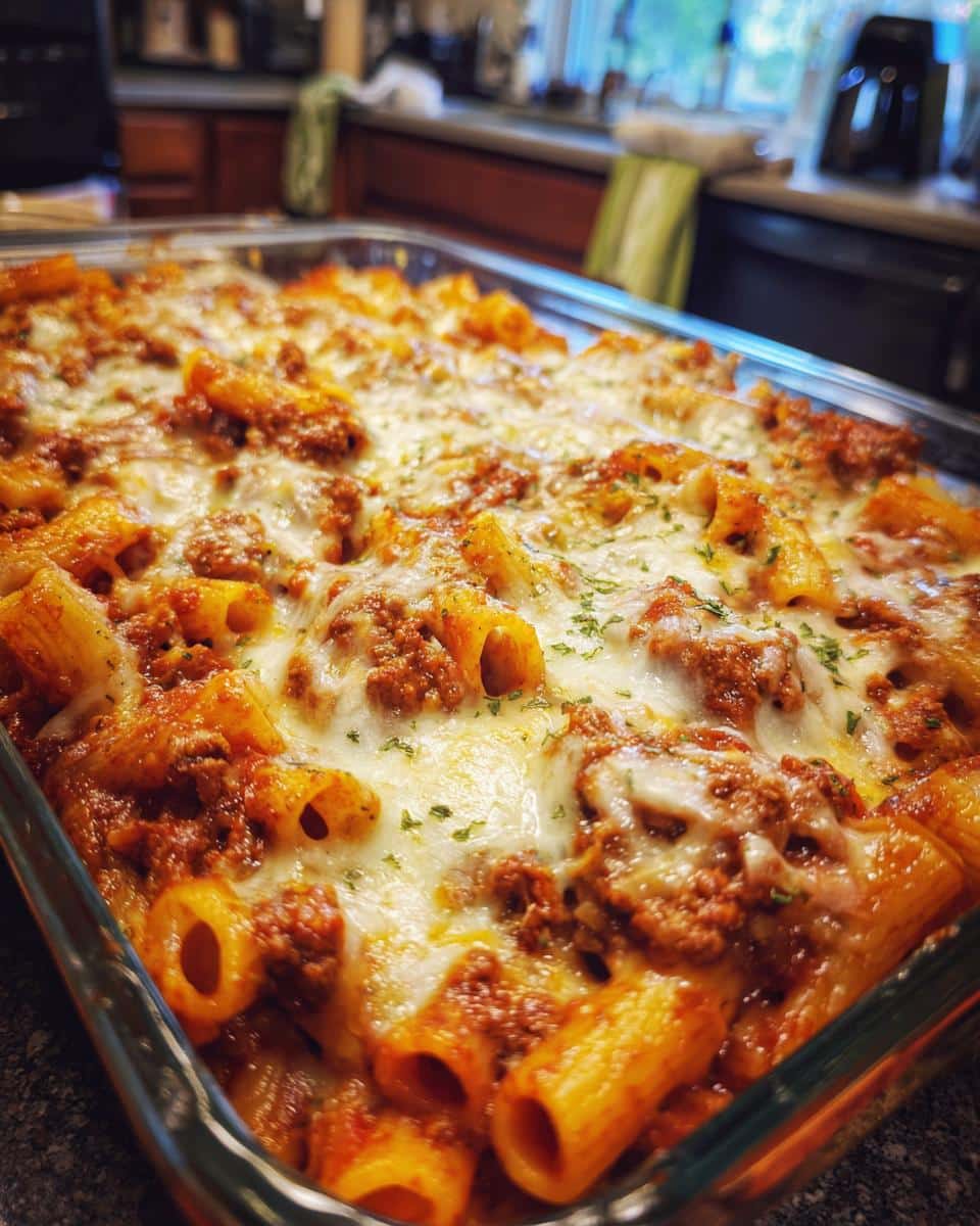 Cheesy Beef Rigatoni Bake - detail 2