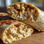 Cheesy Garlic Chicken Wraps