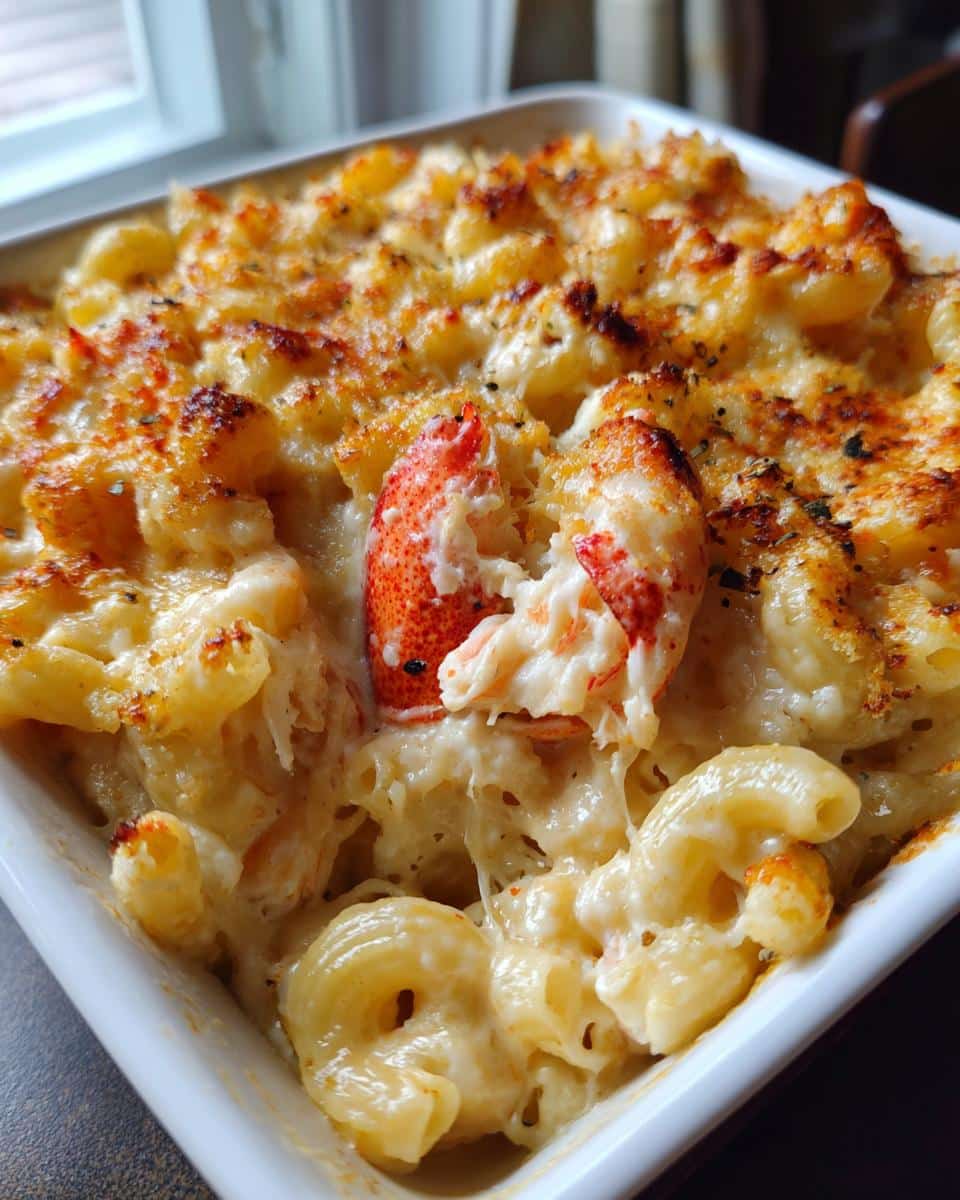 Cheesy Lobster Mac and Cheese Bake - detail 2