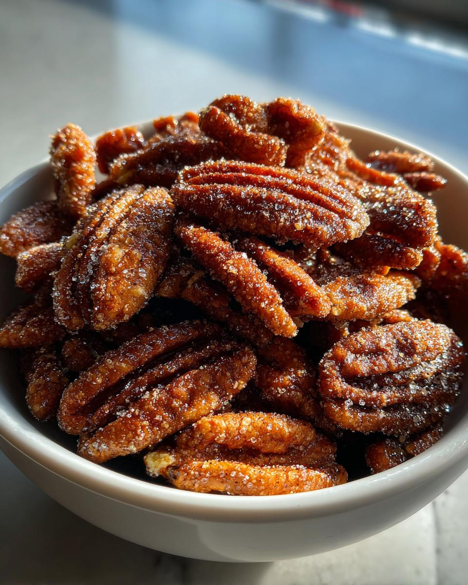 Cinnamon Roasted Pecans - detail 2