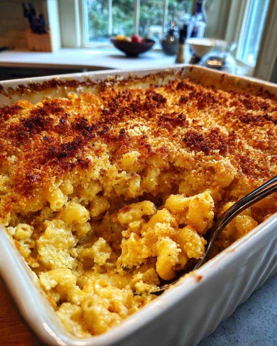Easy Baked Mac and Cheese with Breadcrumb Topping - detail 1