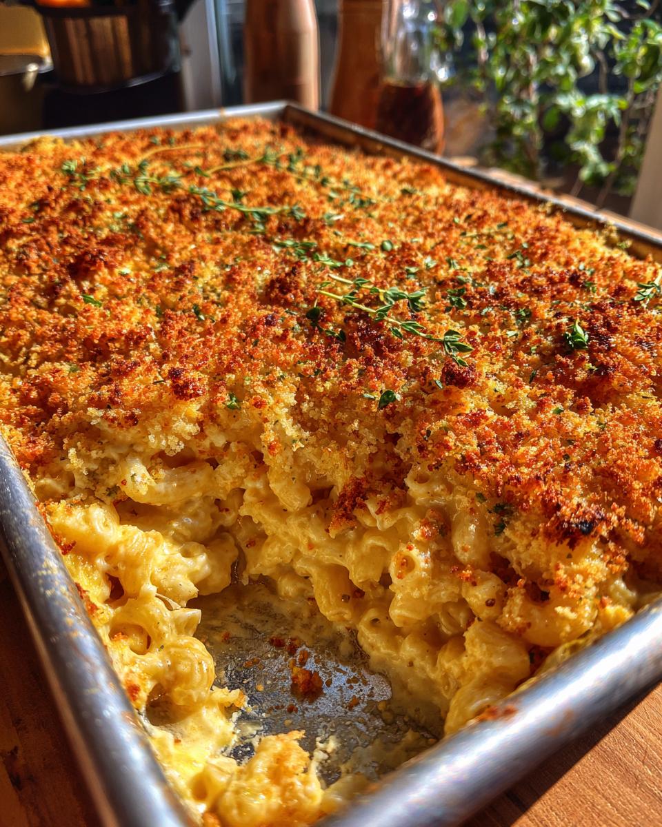 Easy Baked Mac and Cheese with Breadcrumb Topping - detail 4