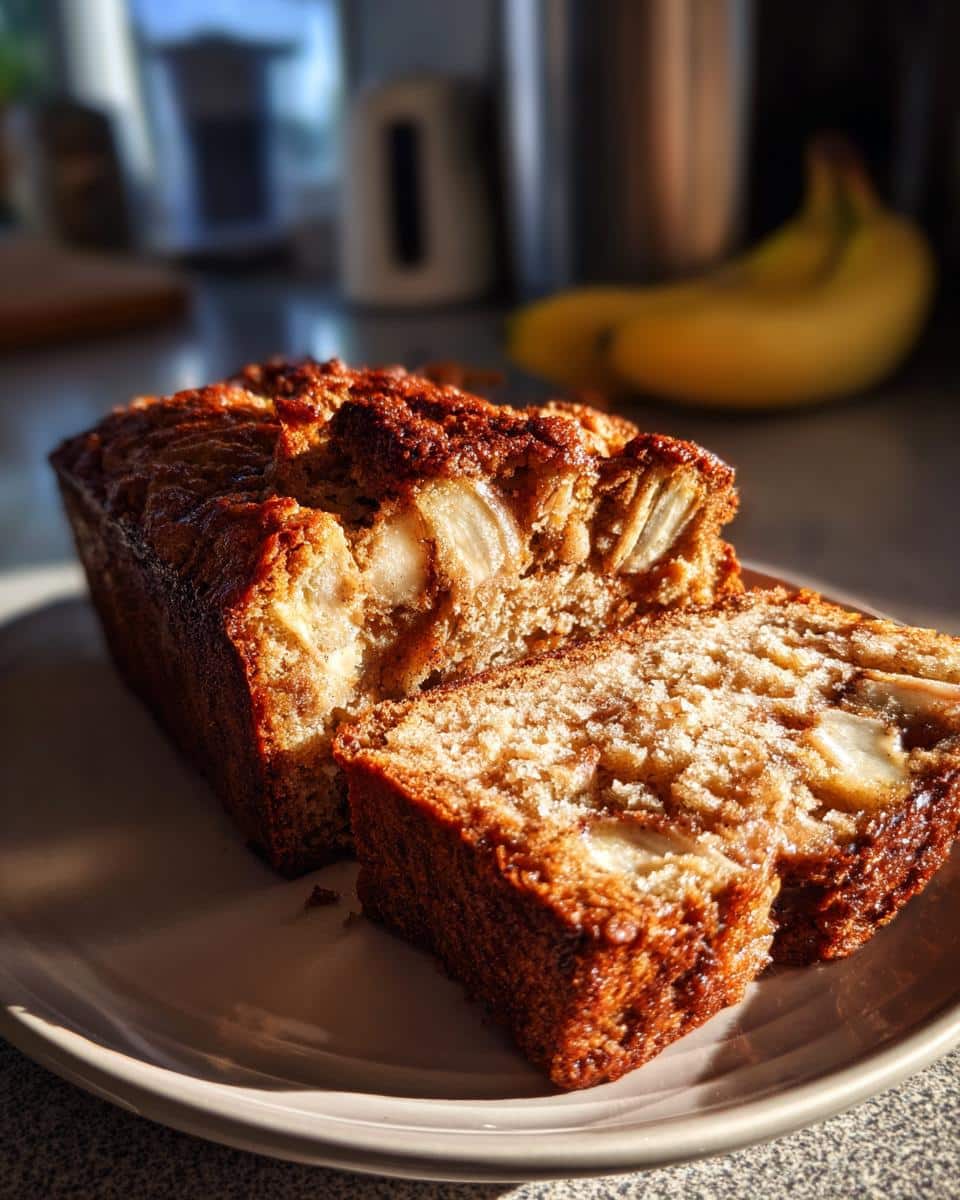 Easy Banana Apple Cinnamon Bread - detail 1