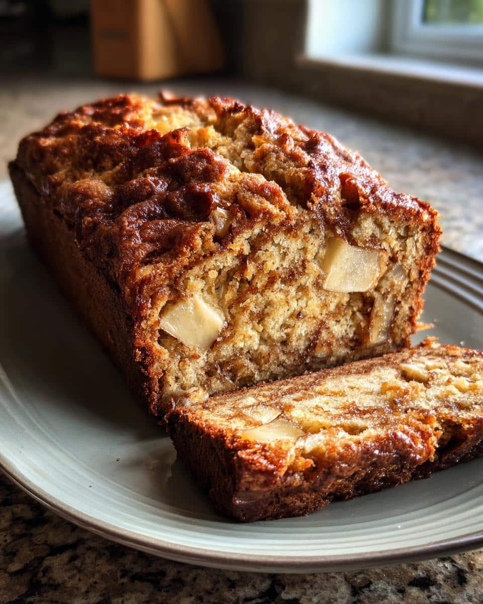 Easy Banana Apple Cinnamon Bread - detail 4