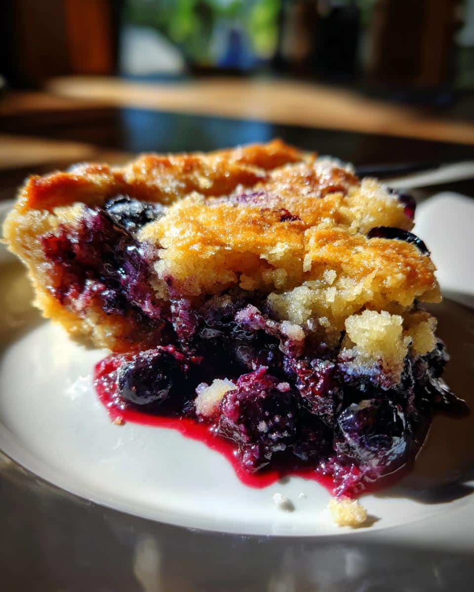 Easy Blueberry Cobbler with Buttery Crust - detail 2