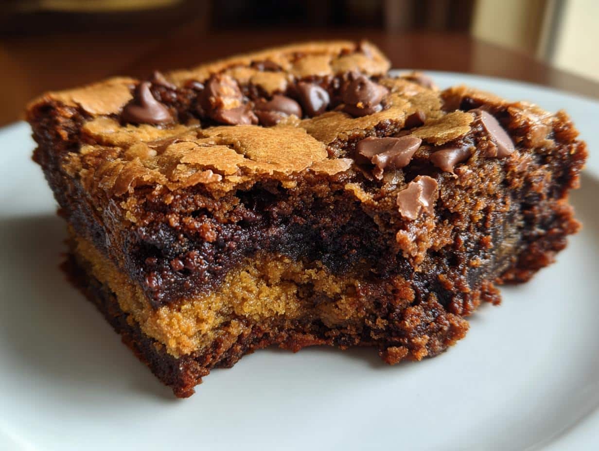 Fudgy Chewy Browkies (Brookies)