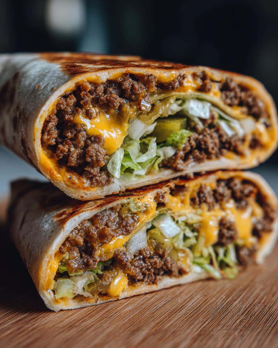 Homemade Big Mac Wraps With Special Sauce - detail 3