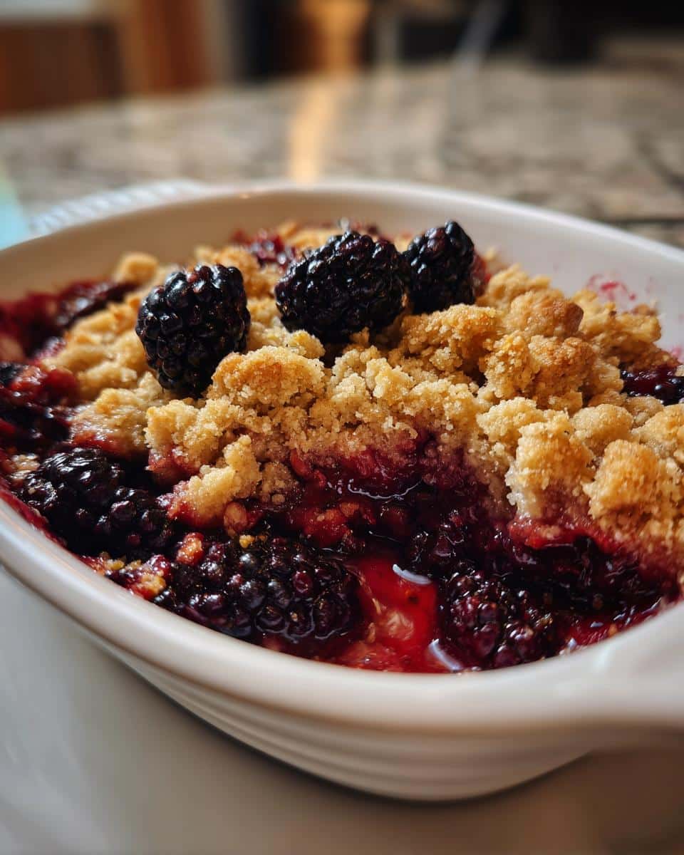 Homemade Blackberry Cobbler - detail 1