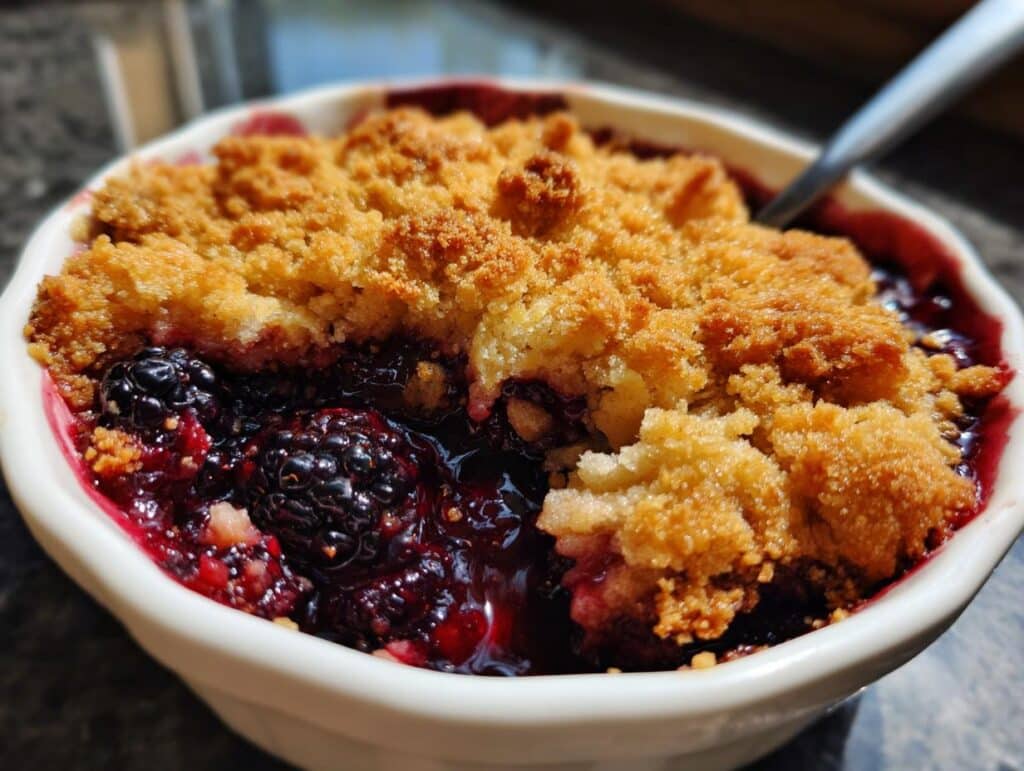 Homemade Blackberry Cobbler