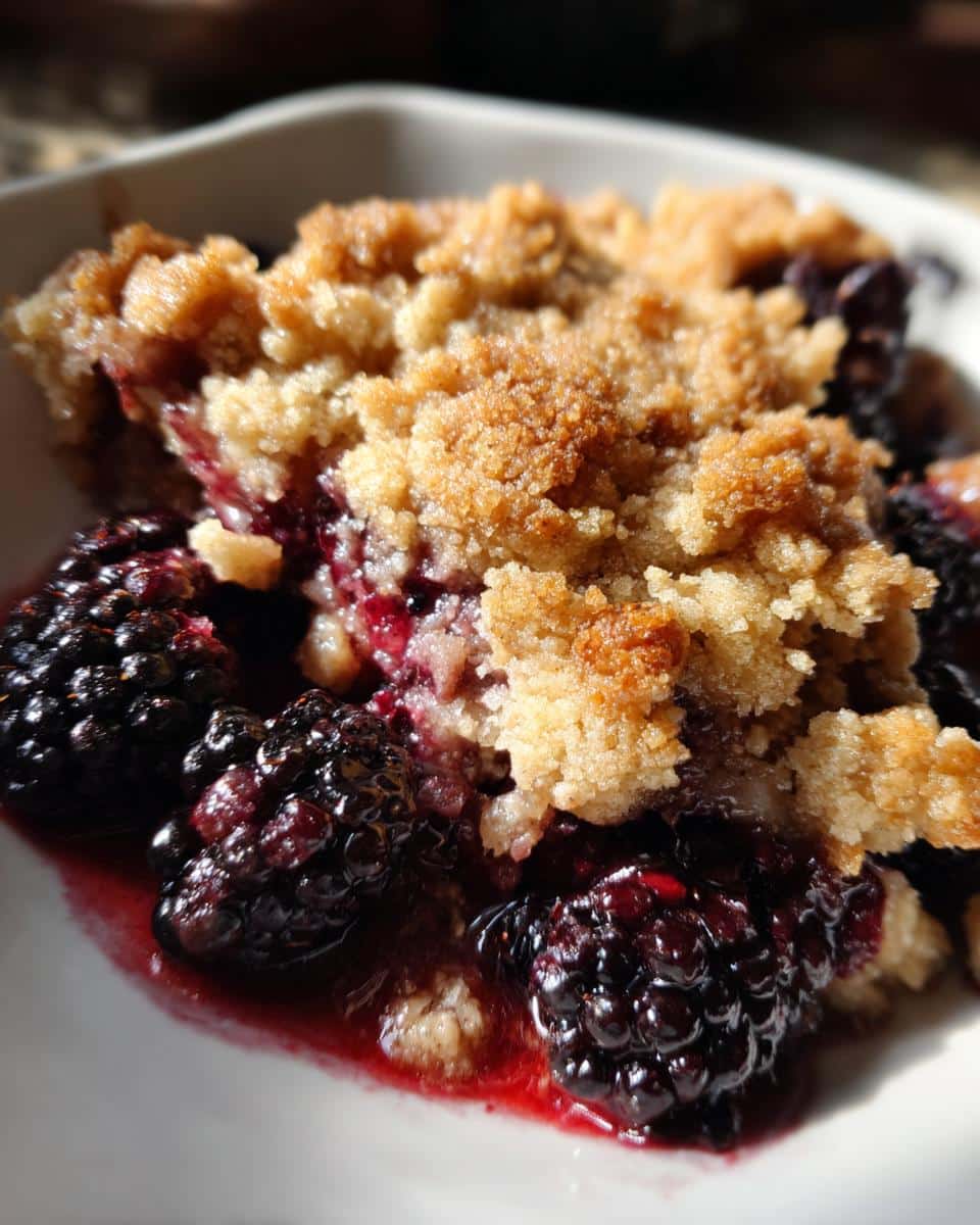 Homemade Blackberry Cobbler - detail 2