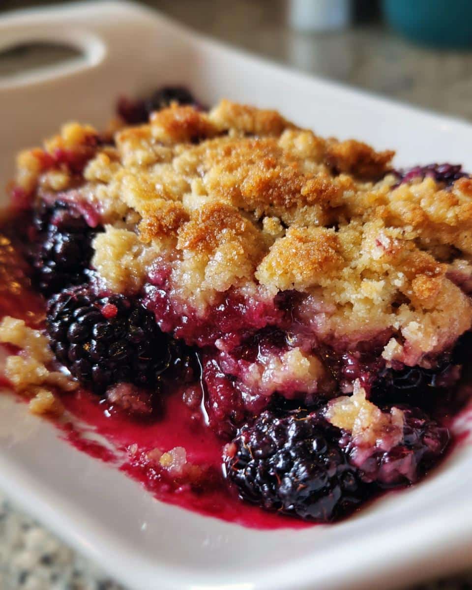 Homemade Blackberry Cobbler - detail 3