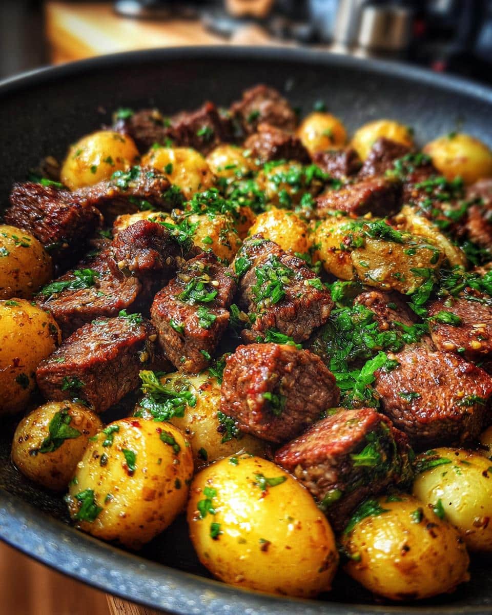 Irresistible Garlic Butter Steak Bites & Potatoes - detail 1