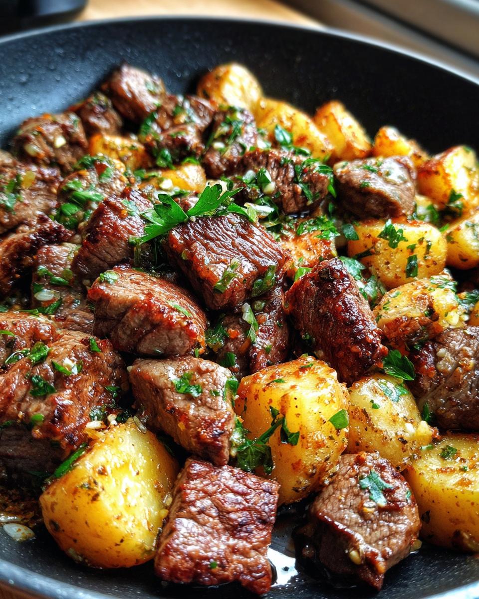 Irresistible Garlic Butter Steak Bites & Potatoes - detail 3