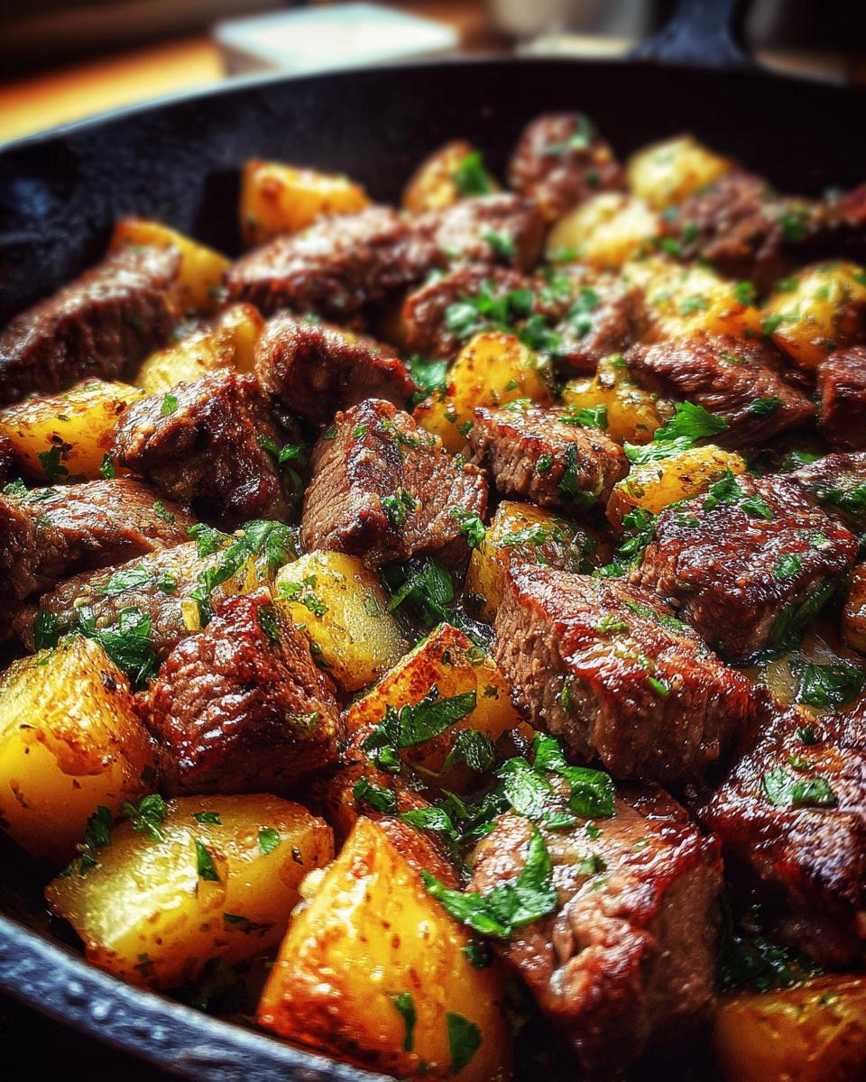 Irresistible Garlic Butter Steak Bites & Potatoes - detail 4