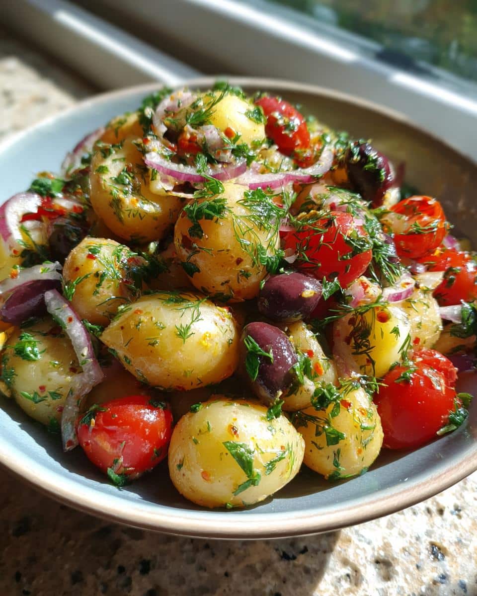 Mediterranean Potato Salad Recipe - detail 2