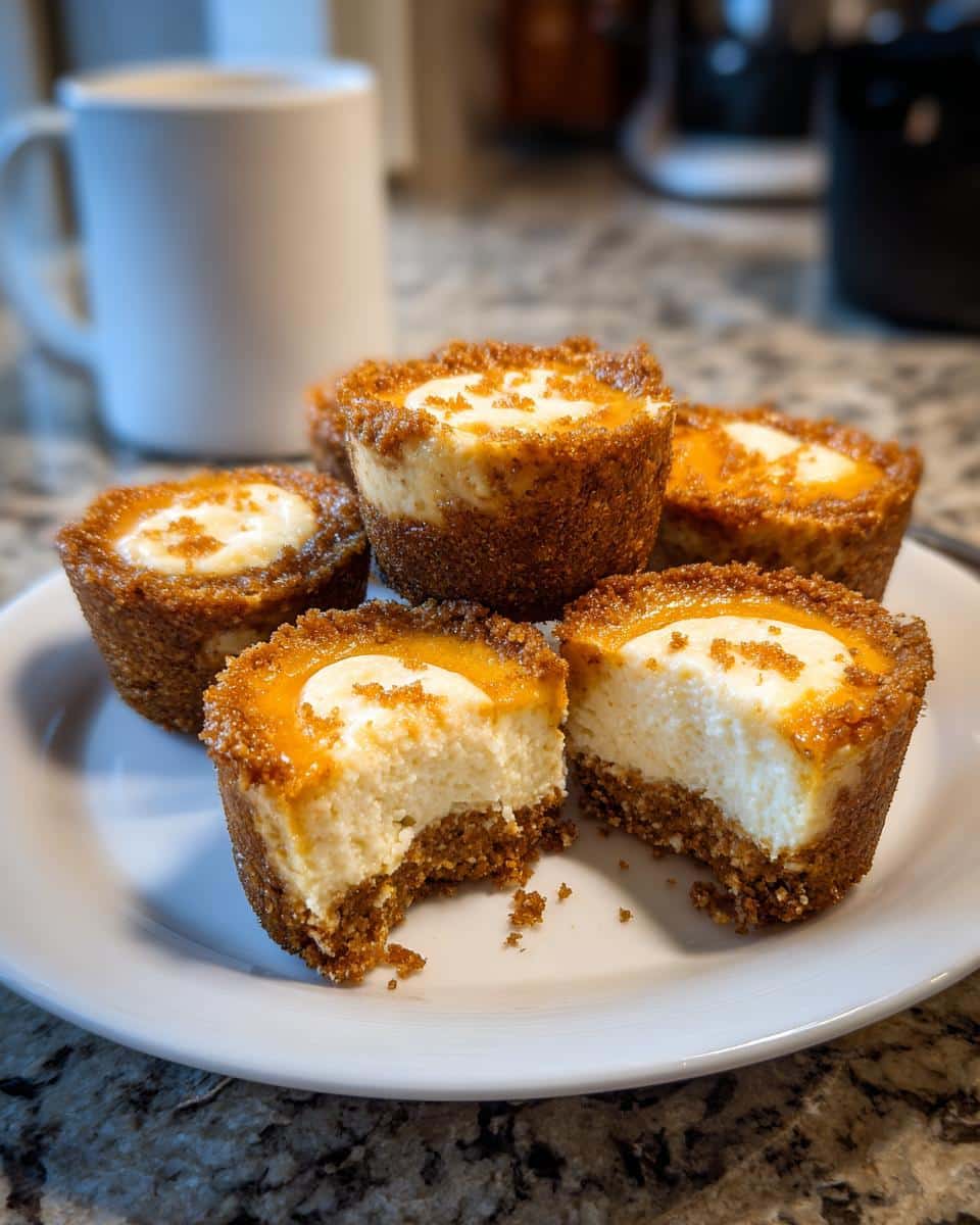 Mini Pumpkin Cheesecake Bites - detail 1