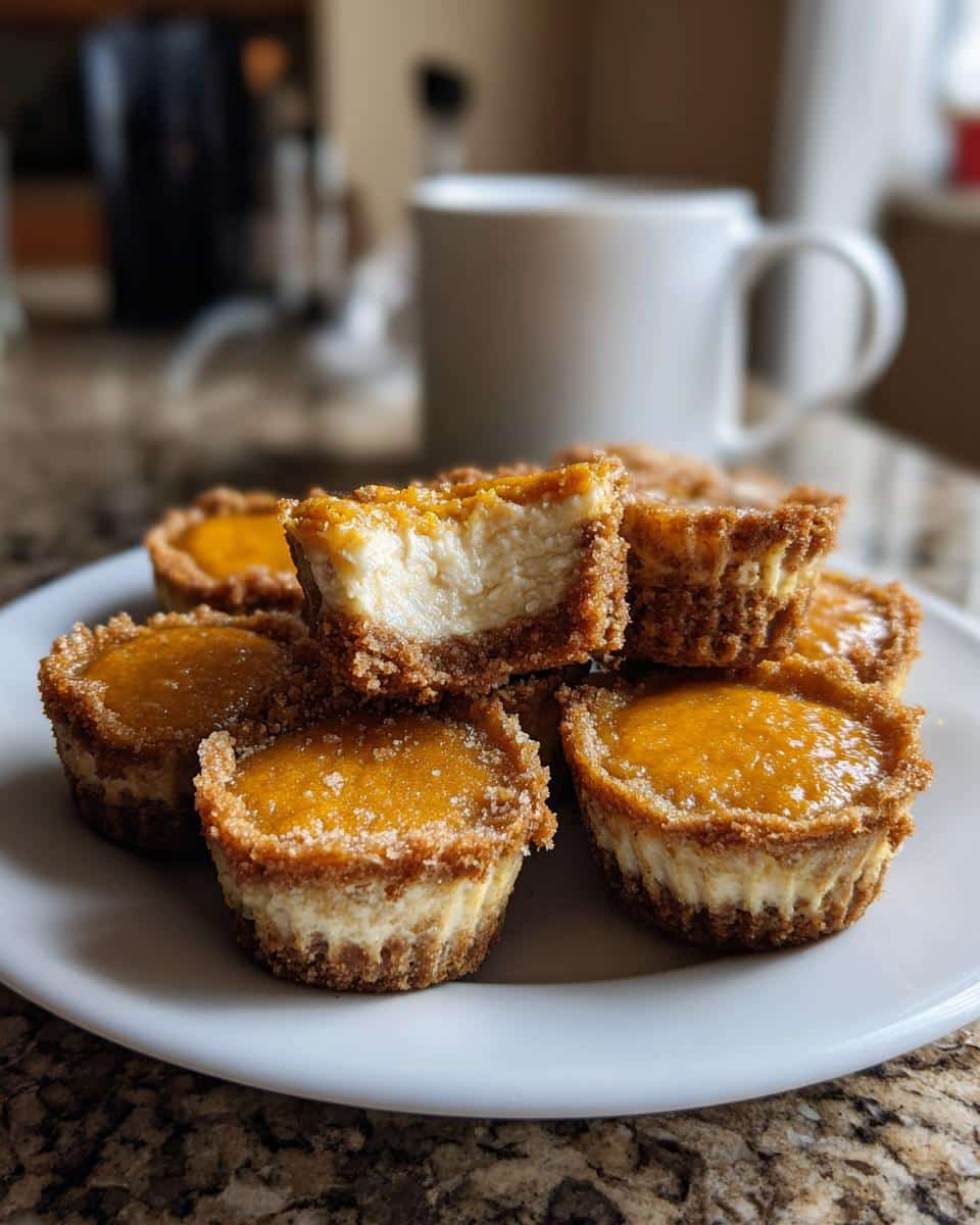 Mini Pumpkin Cheesecake Bites - detail 2