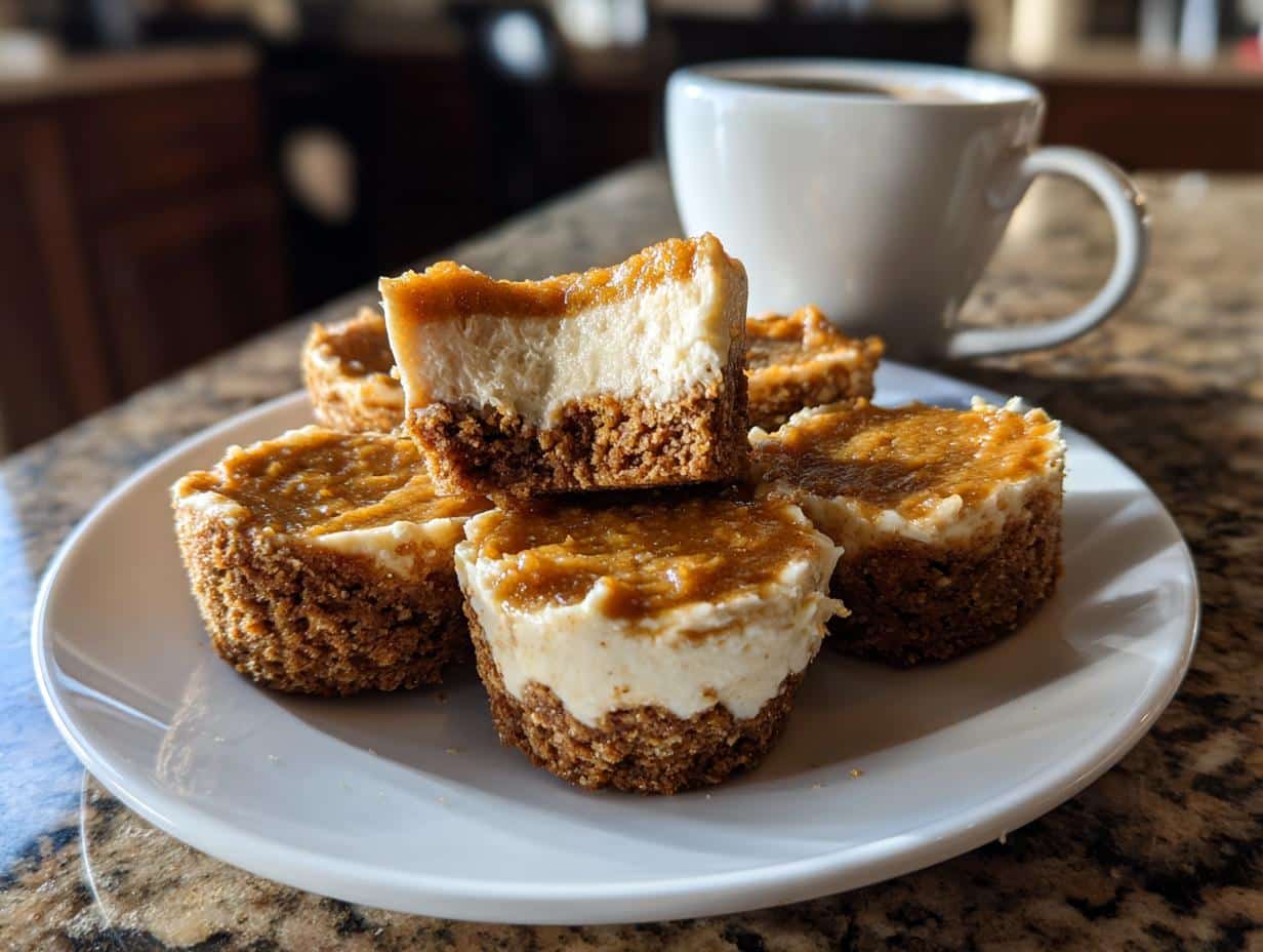 Mini Pumpkin Cheesecake Bites