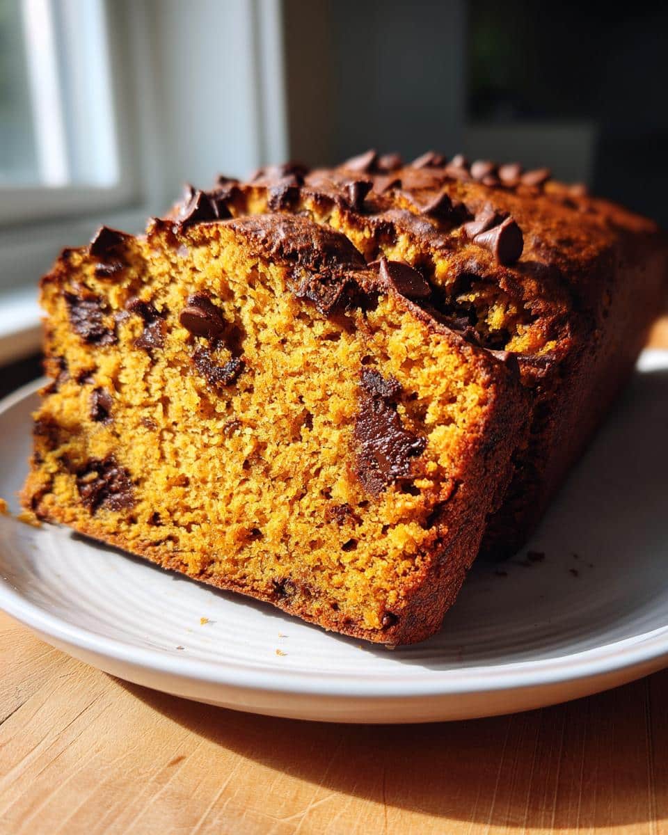 Moist Chocolate Chip Pumpkin Bread - detail 1