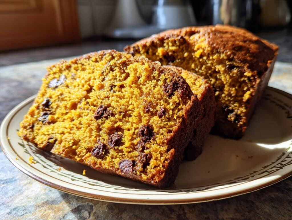 Moist Chocolate Chip Pumpkin Bread