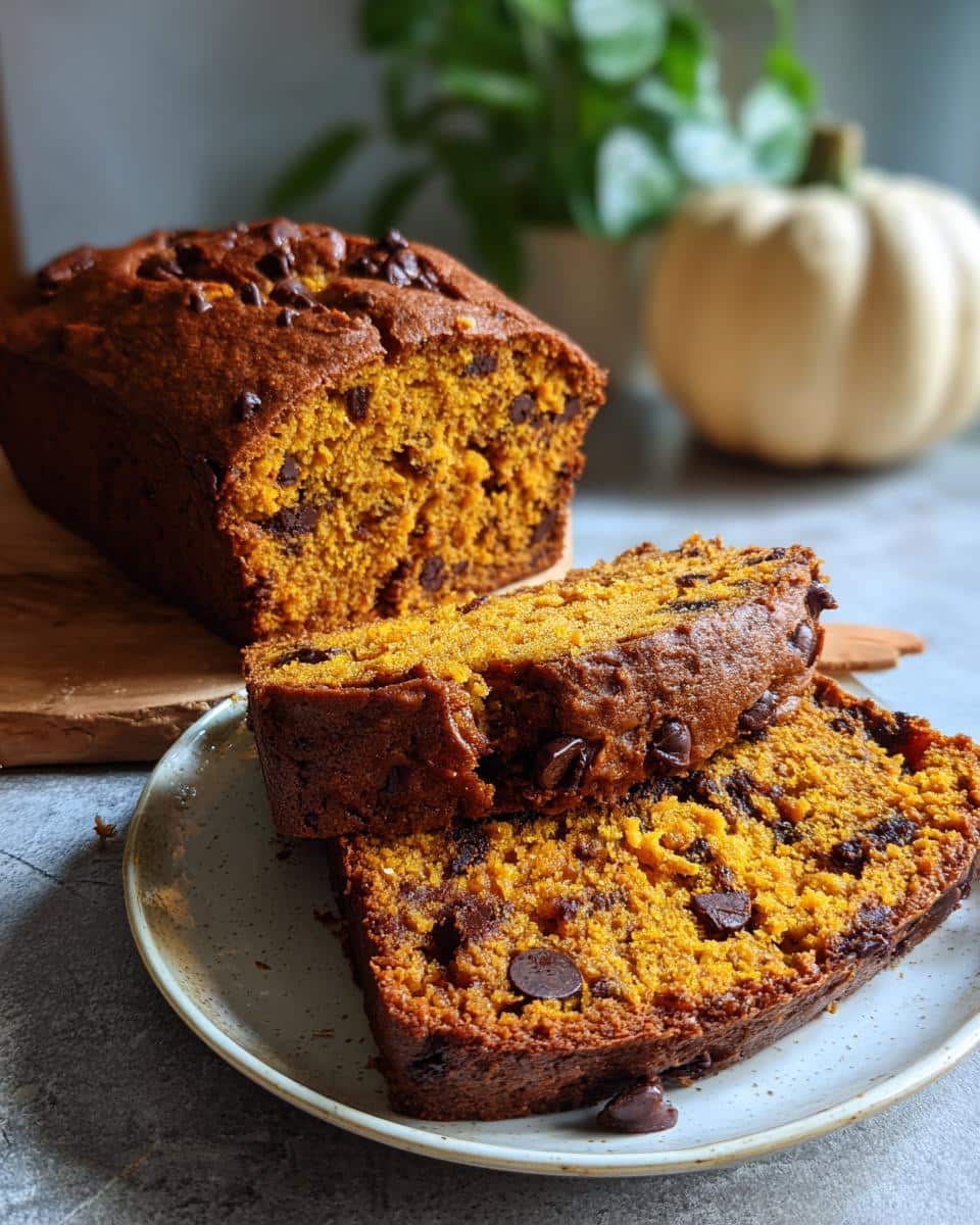Moist Chocolate Chip Pumpkin Bread - detail 3