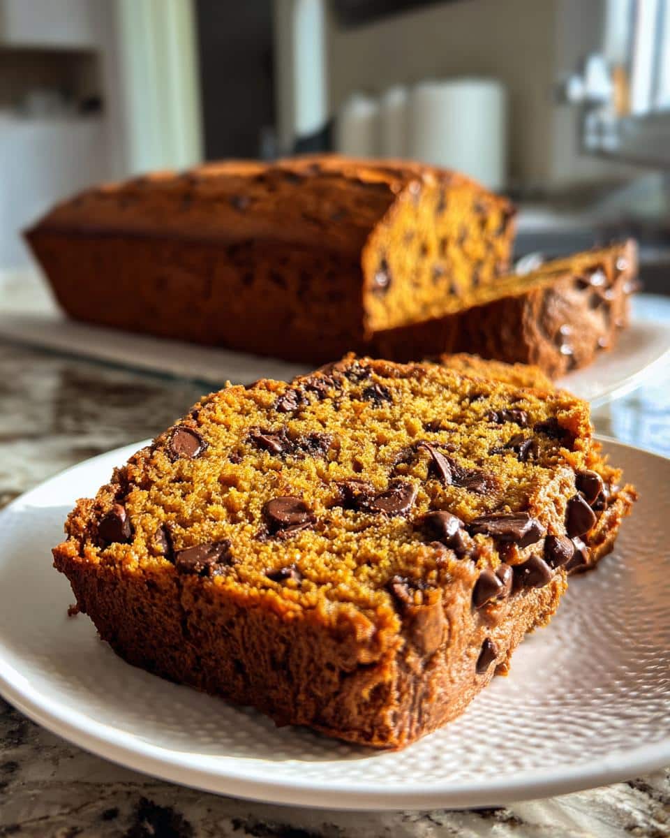 Moist Chocolate Chip Pumpkin Bread - detail 4