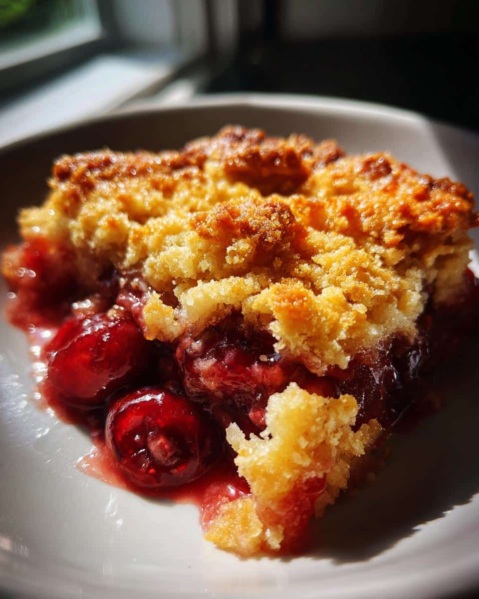 Old-Fashioned Cherry Cobbler - detail 2